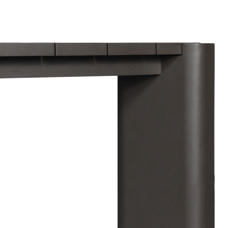 Soho Outdoor Metal Dining Table 86"-Bronze, Bronze