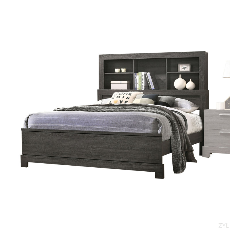Gray Oak Finish EK Bed