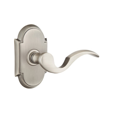 Cortina Wave/Drop Double Dummy Door Lever with Arch Rosette