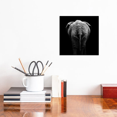 Elephant In Black & White II by Lukas Holas - Wrapped Canvas Gallery-Wrapped Canvas Giclée
