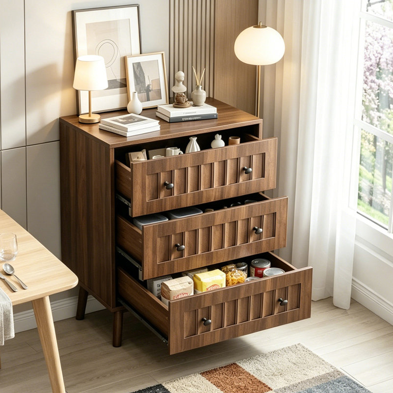 Commode 3 tiroirs, commode garde-robe moderne