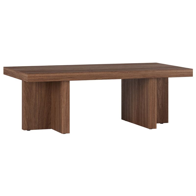 Cerrone Single Coffee Table, Satin Walnut