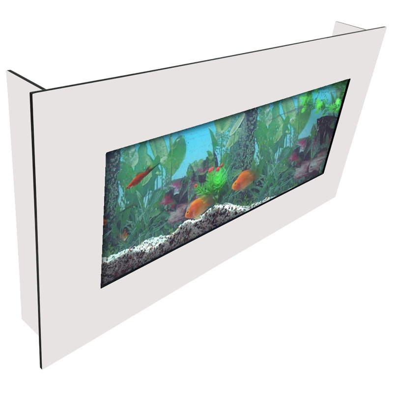 Réservoir d'aquarium rectangulaire 5 gallons Angelica, Blanc mat