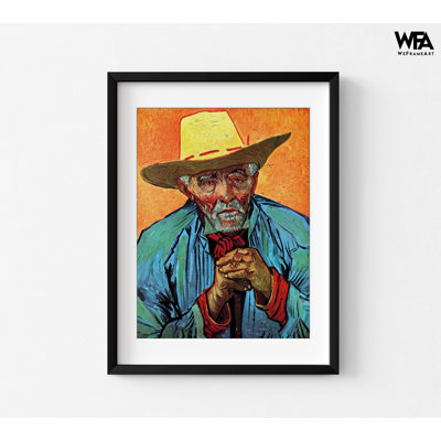 «Patience Escalier» par Vincent Van Gogh, reproduction de vieillard, reproduction de peinture à l'huile, reproduction de portrait de Van Gogh, art célèbre, décoration de maison de Van Gogh