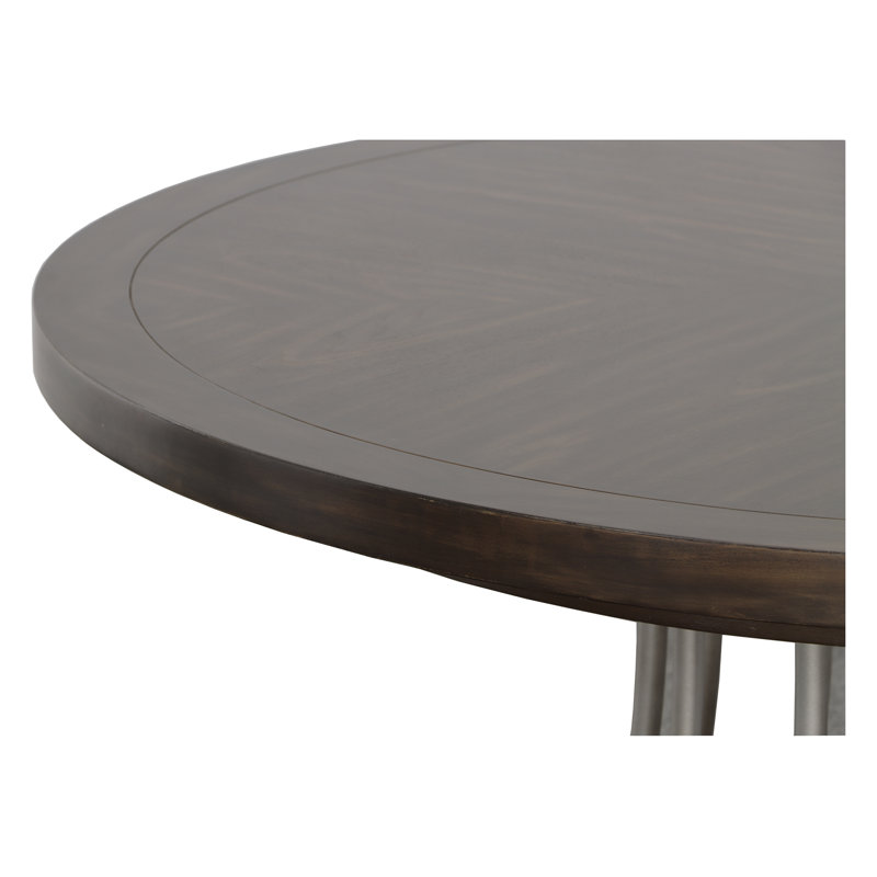 West Camden Round Walnut Wood Dining Table