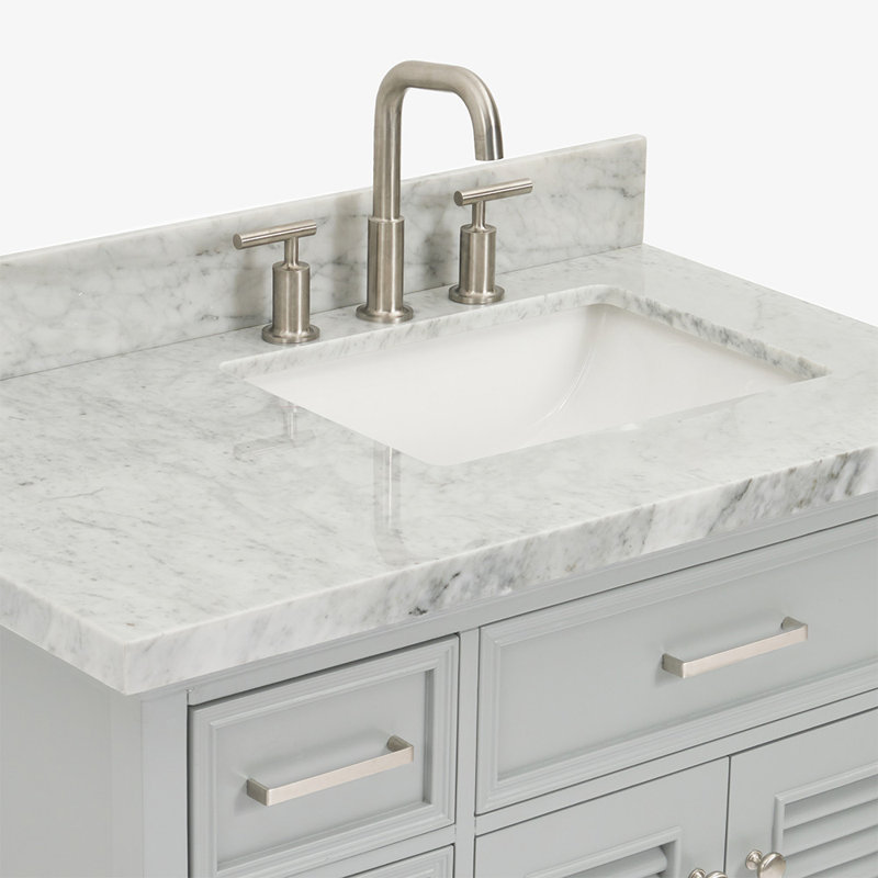 Kensington 37'' W Single Vanity, Right, White