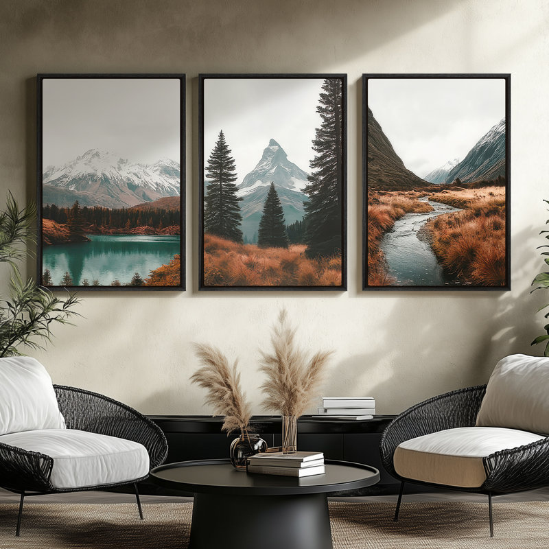 Art mural encadré sur toile, rétro muraux abstraits pour chambre à coucher, H 36 po x l 24 po, Noir