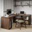 Bureau de direction en L en bois massif avec tiroirs-1091913892-1091913889
