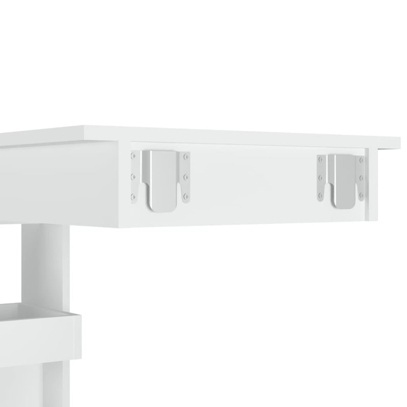 Wall Bar Table Kitchen Bar Dining Table Computer Desk Engineered Wood, White