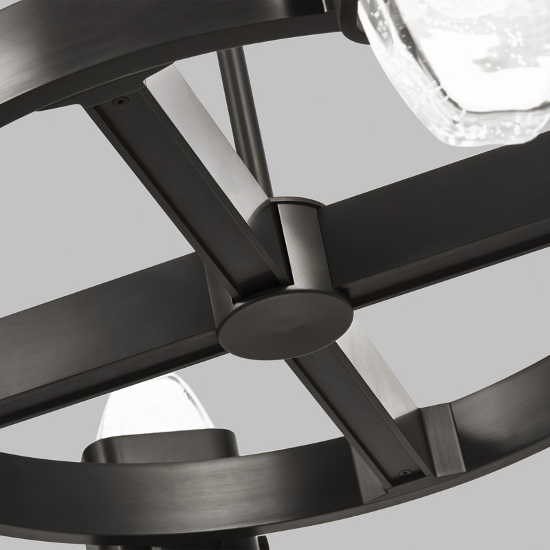 Wythe 6 - Light LED Chandelier, Plated Dark Bronze