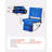 Stadium Seat, Folding Bleacher Seat With Back Support & Thick Cushion, Padded Stadium Seats For Bleacher Includes Shoulder Strap, Hooks, Cup Holder, And Side Pocket, Blue Bleachers Chair