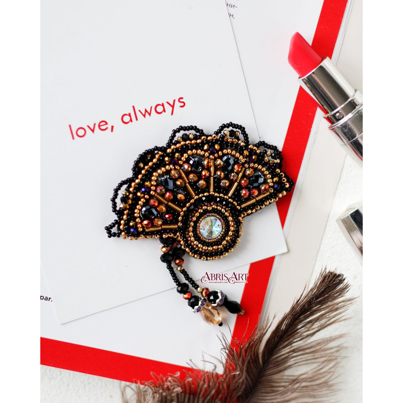 Fan Bead Embroidery Decoration Kit by Abris Art AD-098