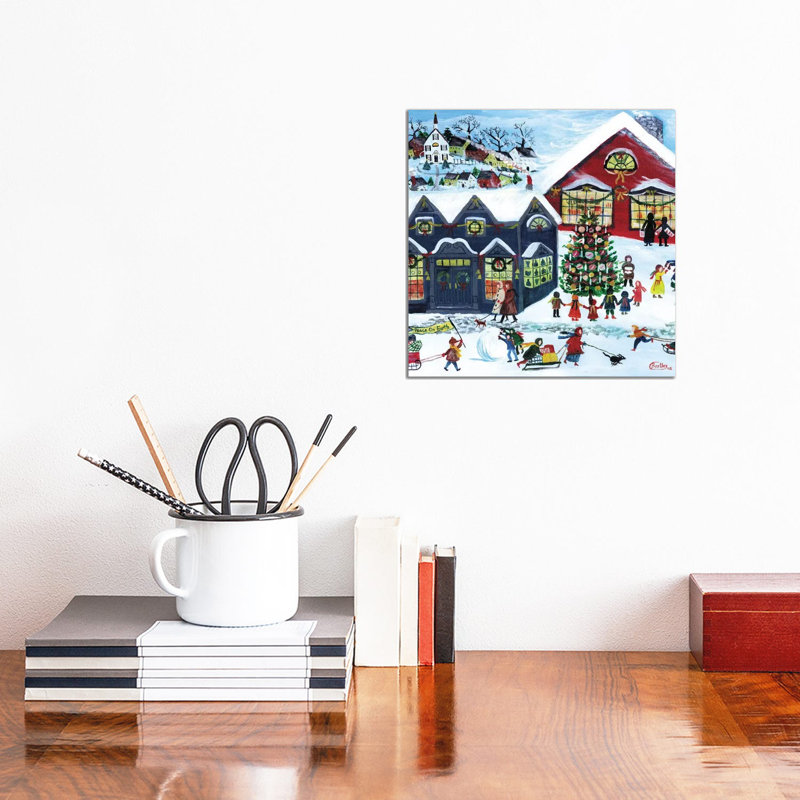 Peace On Earth by Cheryl Bartley - Wrapped Canvas Painting, 30.48 cm H x 30.48 cm W