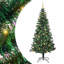 Artificial Pre-lit Christmas Tree Green PVC and Metal-1618156726