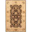 Tapis unique en laine noué à la main brun / beige 4 pi x 6 pi 5 po Prshant