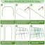 1.2x1.2m U-Shape Arch Trellis Garden Trellis for Climbing Plants