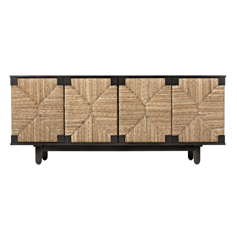 Brook Solid Wood Sideboard, Pale