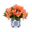 Begonia Arrangement In Ornamental Ceramic Vase-658148944