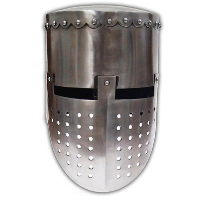 Sculpture casque combat crusader Rhame
