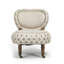 Sylvie Linen Tufted Slipper Chair