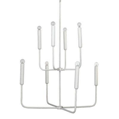 Lustre blanc à deux niveaux Mercer