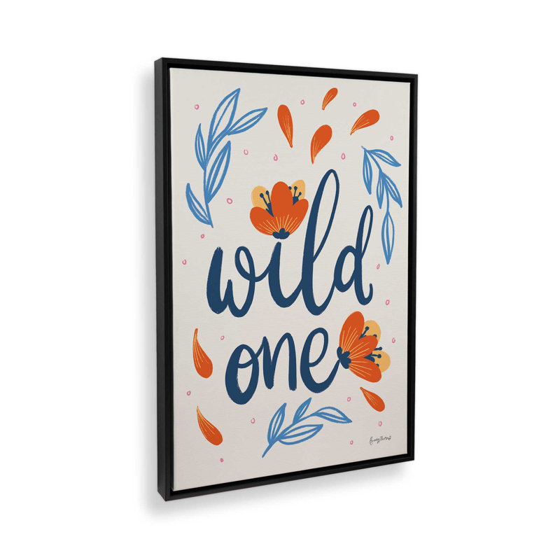 «Wild Petals», reproduction sur toile, Cadre flottant noir satiné, H 30,75 po x l 20,75 po x P 1,75 po