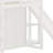 Wood  Loft Bed With Wardrobe, Storage Shelves, Slide And LED