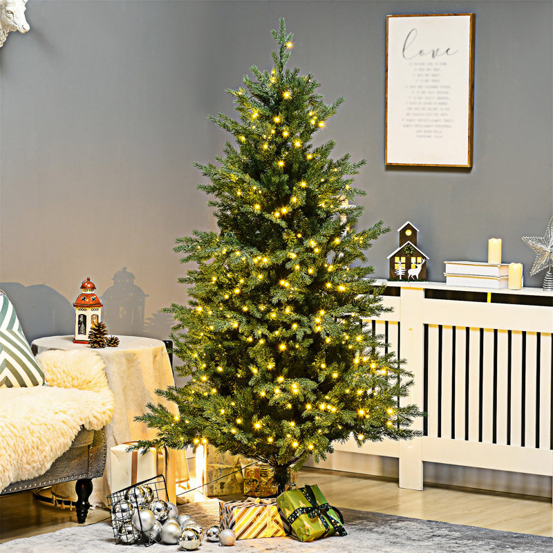 Grand arbre de Noël artificiel pré-éclairé