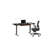 Sequel 20 Glass Top Metal Base Writing Desk-50653215-50653216