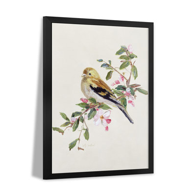 «Spring Song Pine Grosbeak», reproduction d'art murale, affiche de galerie