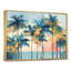 Abstract Coastal Palm Trees In Blue And Gold I - Palms & Palm Trees Wall Art Print-1084069437-1322627737