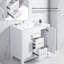 Armoire de rangement de salle de bain 36 "avec lavabo simple et - 2 portes de meuble-lavabo avec portes et tiroirs