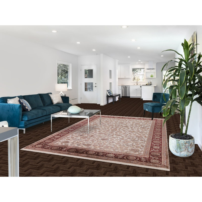 All-Over Floral Traditional Area Rug 7x10