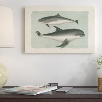 Art sur toile tendue, "baleineing sketch i"