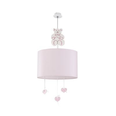Funderburg 1 - Light Pink Drum Pendant