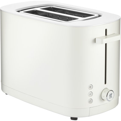 ZWILLING Enfinigy, 2-Slice Toaster, Extra Wide 1.5" Slots for Bagels and Toast, White