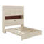 Lit plateforme double en bois avec USB, tête de lit et tiroirs de rangement-114359623