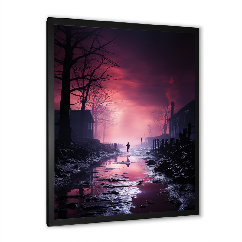 Nightly Silent Workshops Factory - Impression, Cadre simple noir, H 32 po x l 16 po x P 1 po