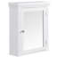 Armoire à pharmacie amovible blanche avec porte en miroir Nantwich