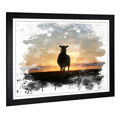 Sunset and Sheep - Wall Art