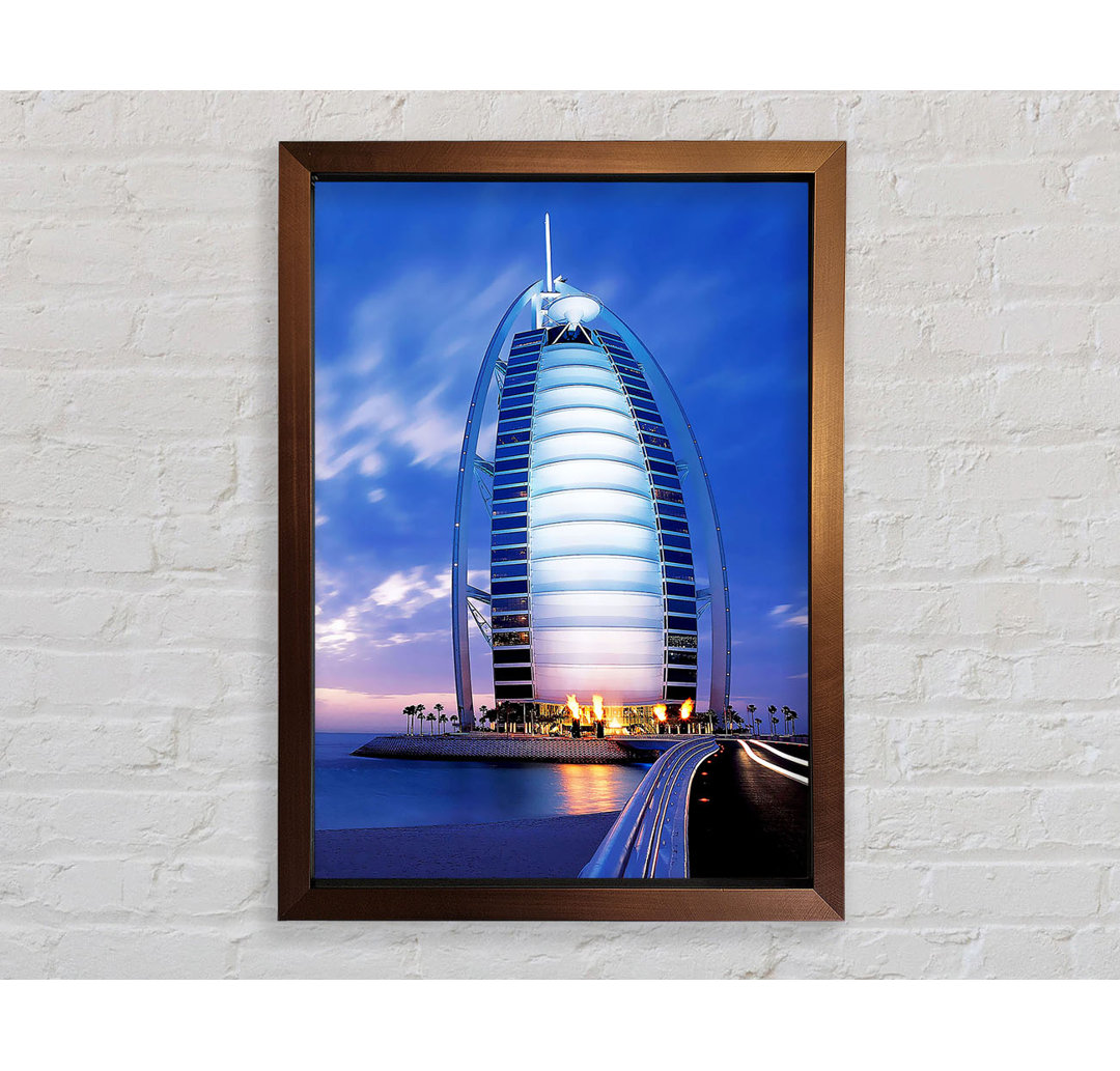 Dubai Beach Front Building - Einzelner Bilderrahmen Kunstdrucke