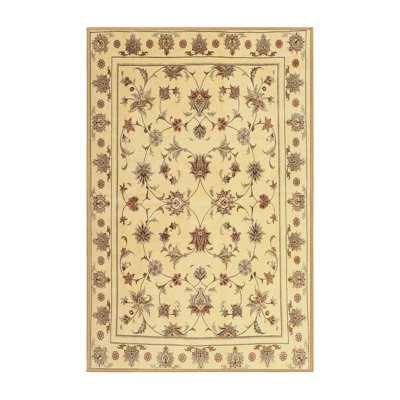 Tapis jaune/gris contemporain