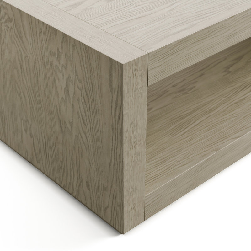 Table basse en bois Ulyen, Gris