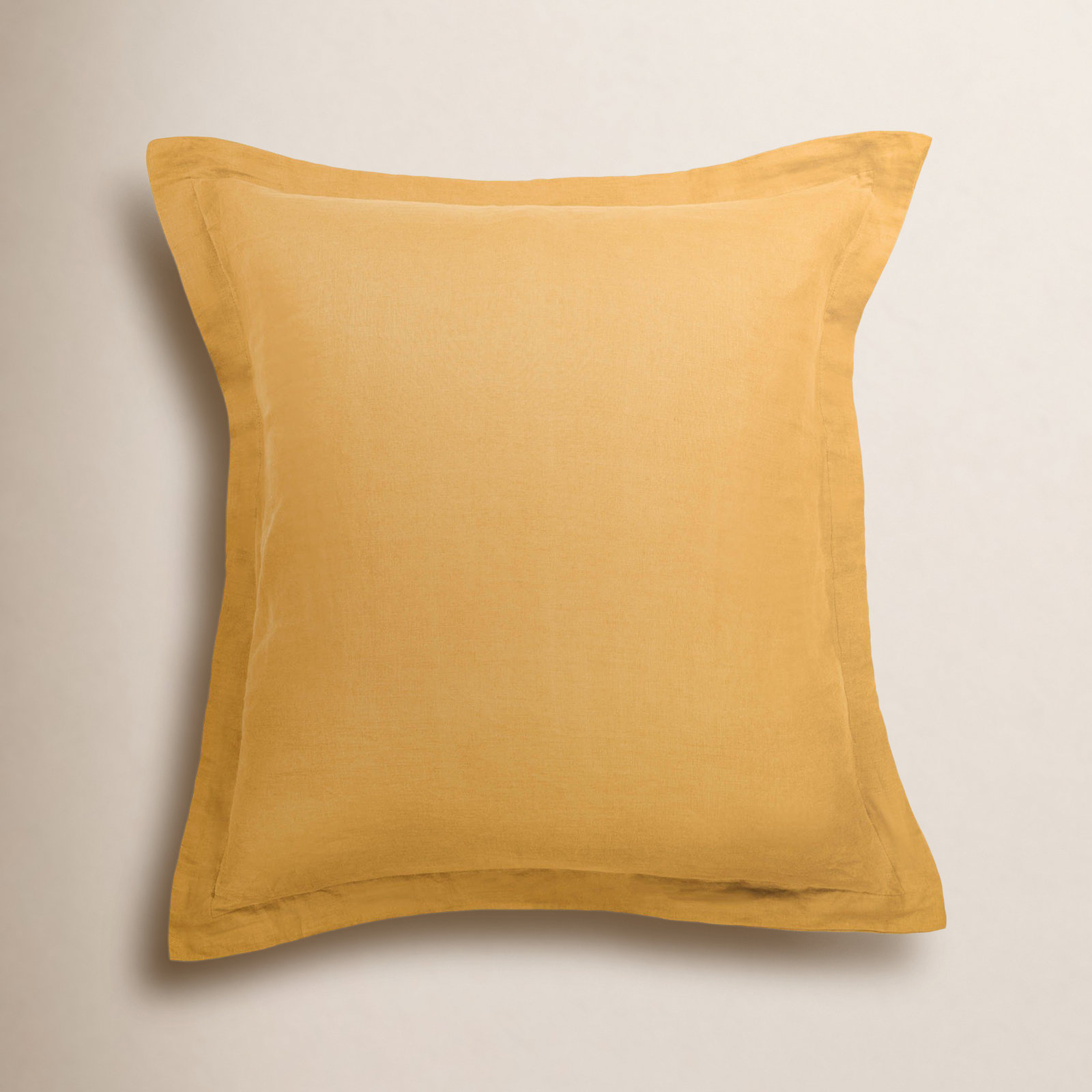 28" x 28" Linen Pillow Cover, Honey