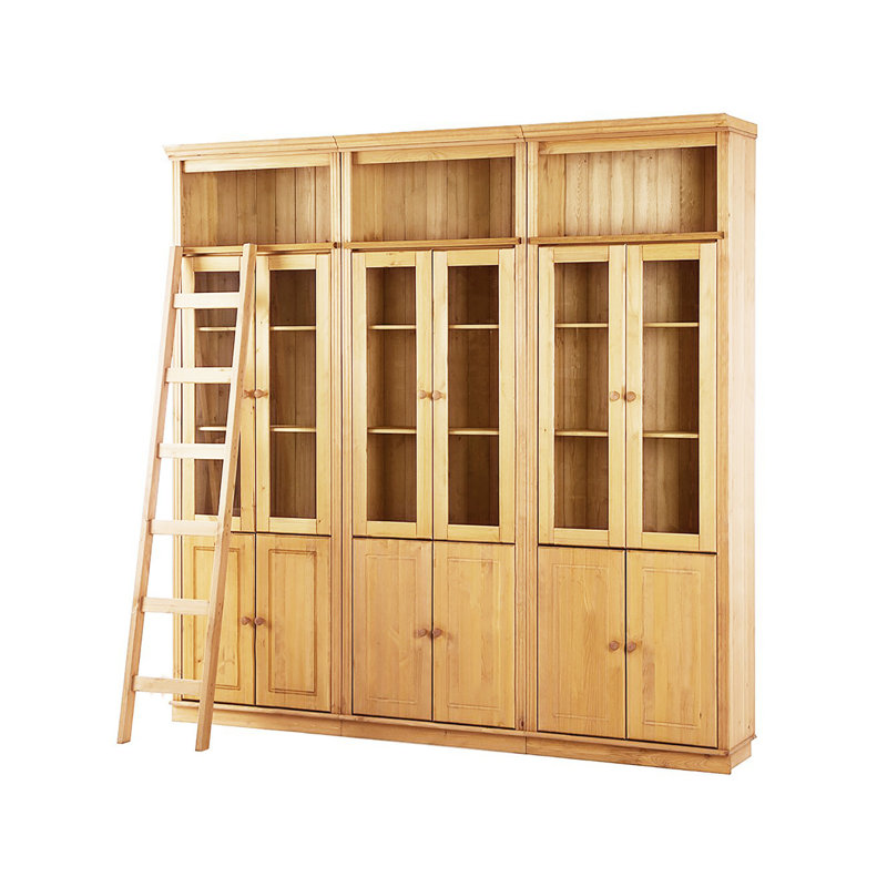 Delbis 223cm H x 222cm W Library Bookcase