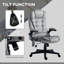 Chaise de bureau de massage BEIMO à haut dossier avec vibration à 6 points et chaleur lombaire, polyester gris classique-1042144893