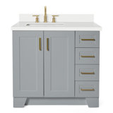 37 IN.  Single Bathroom Vanity