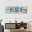 Signe de plage sur toile-1096977633
