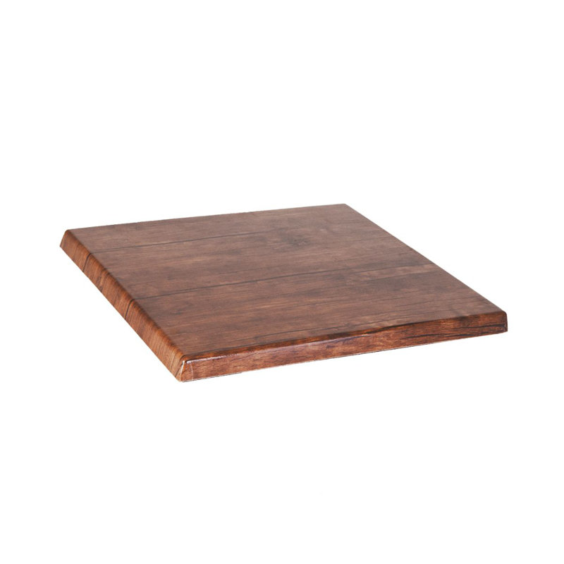  Plateau de table moulé à compression, Brun clair, H 1,13 po x L 32 po x l 24 po