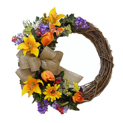 Faux Silk 19'' Wreath